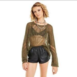 Wildfox Women's Forest Green Jackie Sweater-L